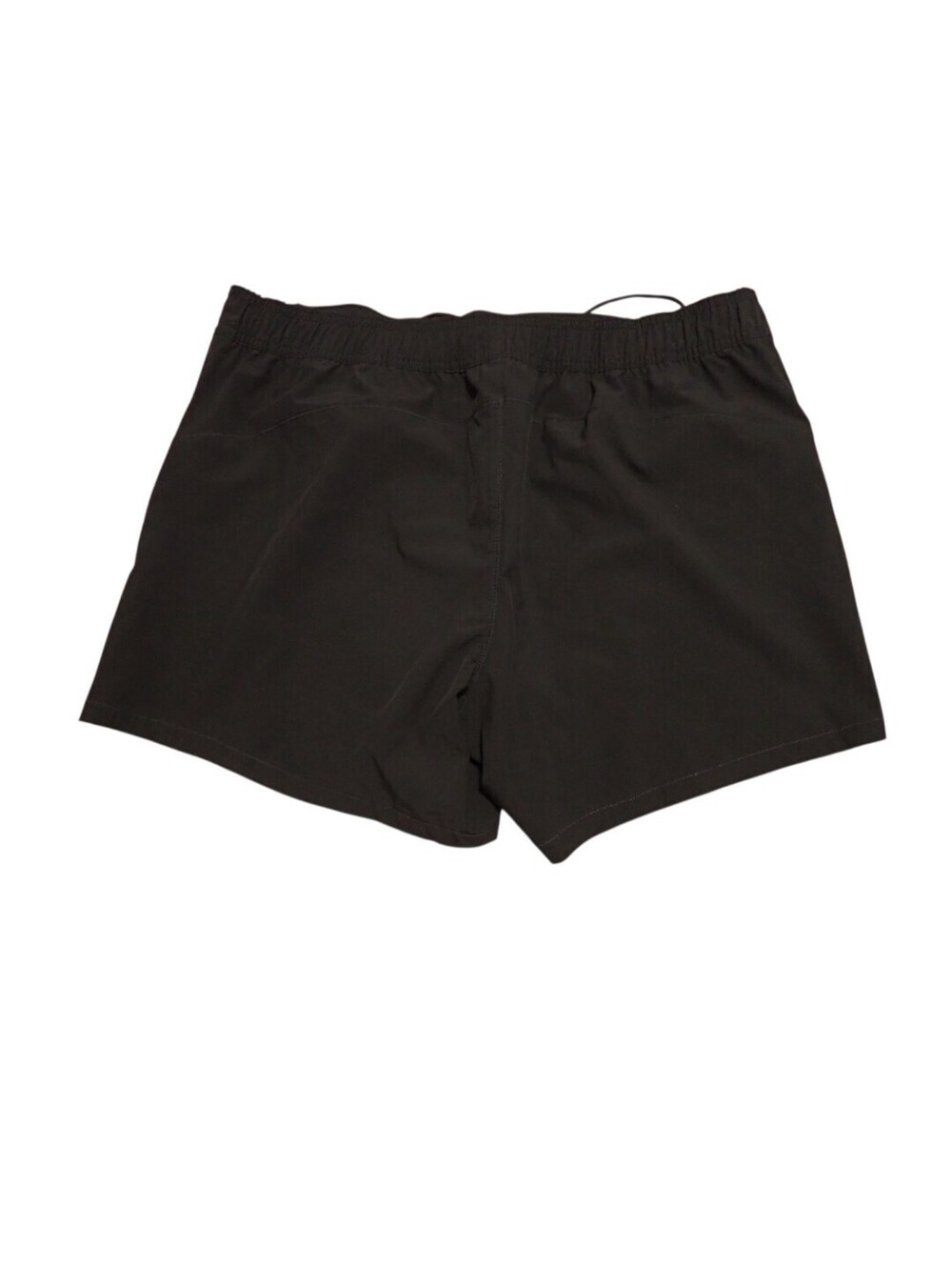 Lands' End Swim Shorts Womens 12 Black Lined Elastic Waist Swim Trunks